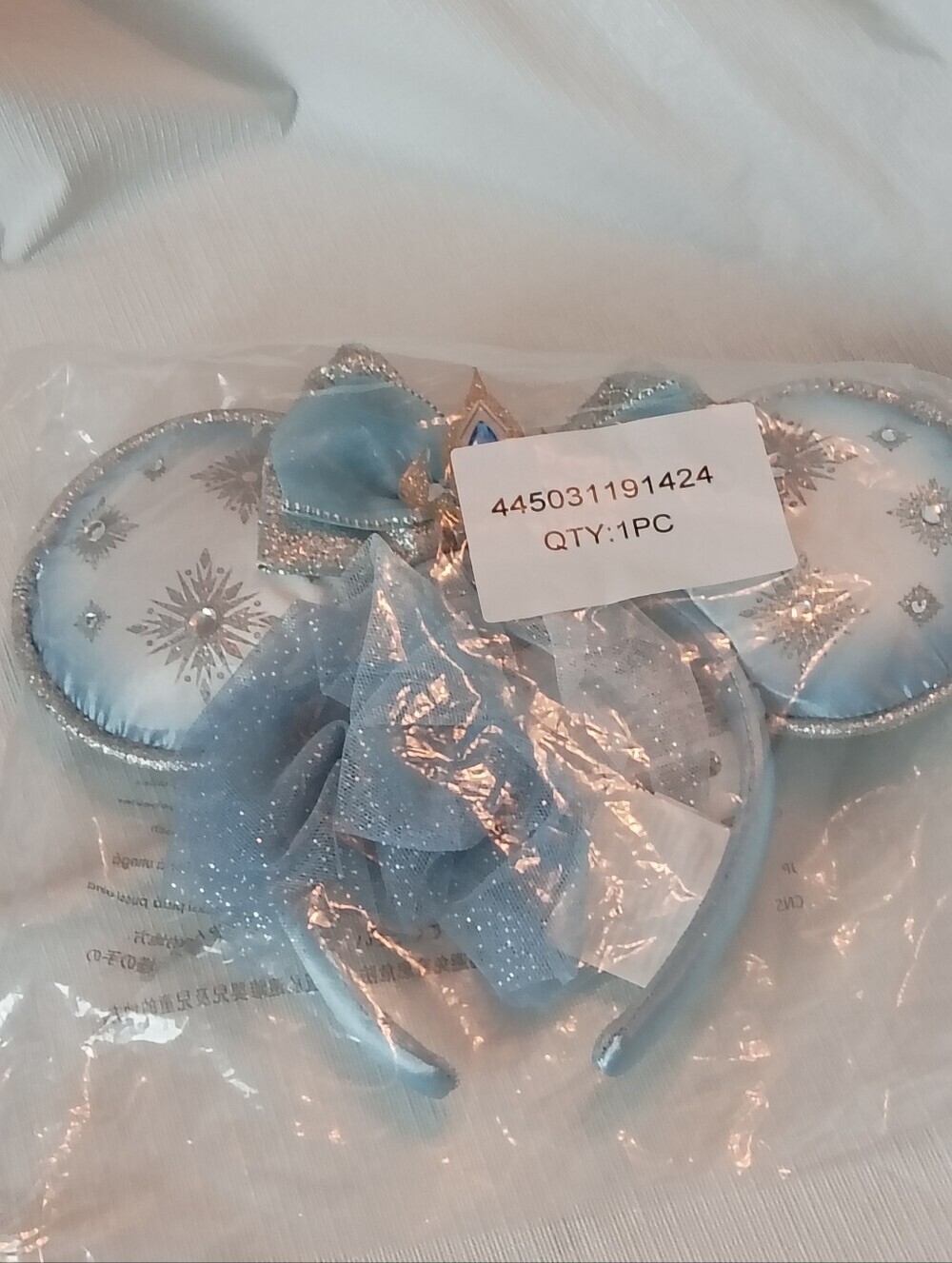Disney Parks Mickey Minnie Ears Elsa Frozen Embellished Headband Veil NWT - Picture 11 of 11